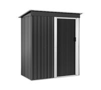 Uniprodo Cobertizo para herramientas con dimensiones de 163 x 181 x 89 cm Cobertizo de almacenamiento Caseta para jardín Armario de jardín Caseta para exterior