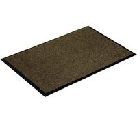 Uniqoos® Alfombra antideslizante marrón de 40x60 cm – felpudo antideslizante que atrapa la suciedad, fabricado con 100% poliamida, lavable a 30 °C, con base de vinilo, que absorbe hasta 2 litros por m