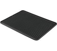 Uniqoos® Alfombrilla de silicona para escurrir – Escurreplatos para vajilla y cubiertos, resistente al calor hasta 299 °C, apta para lavavajillas, 40,6 x 31,8 x 0,6 cm