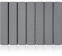 Uniqoos®: Alfombrilla de silicona para escurrir platos en la cocina, absorbente de agua y de secado rápido, 40 x 30 cm, color gris oscuro