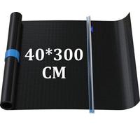 Uniqoos® Alfombrilla para parrilla, 40 x 300 cm, con revestimiento de PTFE (fibra de vidrio) – Alfombrilla antiadherente reutilizable para barbacoas, apta para parrillas de gas, carbón y eléctricas, a