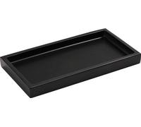 Uniqoos® Estante pequeño para baño de resina – Bandeja rectangular de 20 x 10 x 2 cm, organizador de lavabo hecho a mano para jabón, velas, joyas y plantas