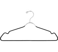 Uniqoos® Juego de 24 perchas metálicas para ropa, fabricadas en acero de aleación, robustas y con buena estabilidad, que ahorran espacio y cuentan con un revestimiento antideslizante para camisas, pan