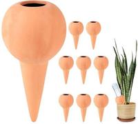 Uniqoos® Juego de 8 conos de riego automático por goteo: sistema de riego para plantas de interior, balcones y macetas, que se regula automáticamente y es compatible con botellas de vino y botellas de