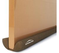 Uniqoos® Junta para puertas, de 70 a 93 cm, tela Oxford 600D impermeable, sellado doble ajustable para juntas de hasta 3 cm, color marrón, proporciona aislamiento contra corrientes de aire y reducción