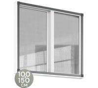 Uniqoos® O'DADDY® - Mosquitera para ventanas, 100x150 cm, malla anti-mosquitos de fibra de vidrio para ventanas de apertura interior, color , fácil de instalar sin necesidad de taladrar