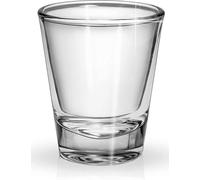 Uniqoos® Set de 12 vasos para licores de 4 pto para lavavajillas, vidrio transparente y resistente, diámetro de 49,5 mm, altura de 59 mm, diseño atemporal para hostelería y hogar