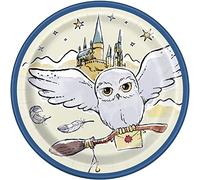 Unique Party 23934EU - Platos de Papel - 18 cm - Fiesta de Harry Potter - Paquete de 8