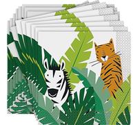 Unique Party 73922 - Servilletas de Papel - 16,5 cm - Fiesta de Safari de Animales - Paquete de 16