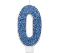 Unique Party-84260 Vela, color blue & silver (84260) , color/modelo surtido
