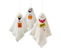 Unique Party - Decoraciones Colgantes de Fantasmas de Halloween - Paquete de 3 (88048)