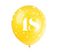Unique Party- Globos, Color surtido, edad 18 (56093)
