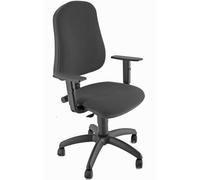 Unisit Silla Administrativa Eco Smart Negra con Reposabrazos Ajustables