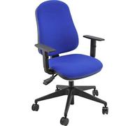 Unisit Silla Administrativa Sincro Simple Azul con Reposabrazos Ajustables