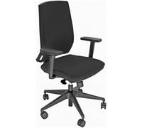 Unisit Silla Larissa Giratoria Sincro con Brazos y Tejido Negro