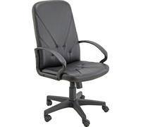 Unisit Sillón Dirección Dante Cuero Negro