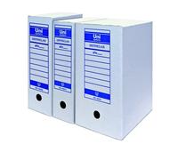 UNISYSTEM Caja de Archivo Definitivo de Cartón Fondo Doble (Set de 50)