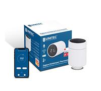 Extensión de termostato inteligente para radiadores UNITEC con pantalla LCD, compatible con Amazon Alexa y Google Assistant, modelo ‎30946