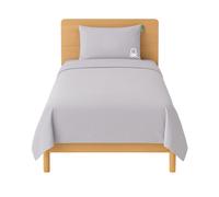 United Colors Of Benetton - Black & White - Set 2pc Cama - Funda Nórdica 135x200cm - Funda de Almohada 80x80cm - 200TC Algodón - Negro y Blanco - B&W - BE Grey and White