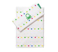 United Colors Of Benetton - Colección Rainbow Benetton - SET 3PC CAMA (SÁBANA BAJERA 140X200+30CM + SÁBANA ENCIMERA 240X240CM + FUNDA ALMOHADA 45X115CM) - 70% Algodón + 30% Poliéster