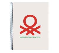 United Colors Of Benetton Cuaderno A4 Topitos Hojas Cuadriculadas