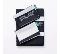 United Colors Of Benetton - Set 3pc Cama - Negro y Blanco - 100% Algodón 200TC