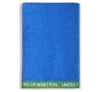 United Colors Of Benetton - Toalla de Playa Azul 90x160cm 380GSM Velour 100% Algodón - Alta Calidad y Suavidad - Certificación OEKO-TEX y BCI