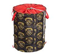 United Labels Cesta de almacenamiento con cordón de Harry Potter - Hogwarts plegable para niños, para habitación infantil, color negro, 50 x 38 cm
