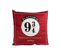 United Labels Cojín Harry Potter 30 x 30 cm, rojo, cojín para sofá Express 9 3/4, cojín decorativo para fans