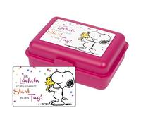 United Labels The Peanuts Snoopy Collection - Fiambrera con divisor, color rosa