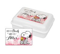 United Labels The Peanuts Snoopy Collection - Fiambrera con divisor y compartimentos separables, color blanco