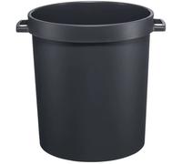 Universal Barril Tambor Plástico Cubo Bidón para Agua de Lluvia 80L Gris Robust