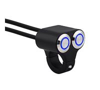 Universal de 22 mm de Interruptor de Manillar de Motocicleta, Interruptores de Agarre de la Linterna de la Motocicleta de Aleación de Aluminio (Tipo A)
