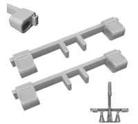 Universal Faucet Handle Lock for Double Sinks, Sink Faucets Guard with Central Pipe Fixation, Safety Faucet Handle Lock with Anti-Drop Columns on Both Ends