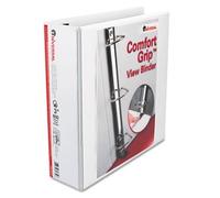Universal Oficina Productos 30752 Comfort Grip Deluxe Plus D-Ring Vista cartón 3 Capacidad Blanco
