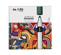 UNIVERSAL ROTULADOR CARIOCA PLUS ACRILICO 8 COLOR SURTIDO CAJA PREMIUM CARIOCA PLUS 3x15x15 Cms.