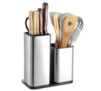 Universal Soporte Cuchillos Cocina 2 en 1 con Soporte para Tabla de Cortar Cuchillero para Más de 14 Cuchillos Organizador Utensilios Cocina
