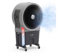 UNIVERSALBLUE | Climatizador 90L | Gris | Modo Frío y Evaporación | 350W | 3 Velocidades | Superficiesde hasta 45 m² | flujo de aire 6000 m³/h | Aletas Oscilantes