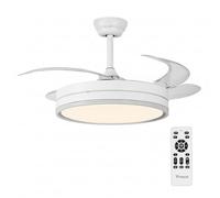 Ventilador de techo con aspas ocultas y wifi | universalblue