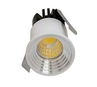 UNIVERSO Foco de 3 W con punto de luz LED, mini lámpara para empotrar en escaparates, tiendas, cielo estrellado, señalador de caminos, luz escalones, escaleras, orificio 30 mm, 230 V, 3000 K