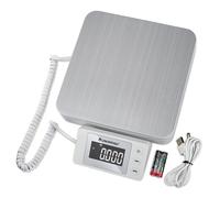 UNIWEIGH Báscula Postal Digital, báscula Postal de paquete 88lb/0.1oz, báscula de envío con Tare y LCD Dispaly,para pequeños negocios de paquetes, báscula de correo incluye Cable USB y baterías