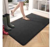 Unyqoos® Alfombra atrapasuciedad de 80 x 120 cm – Alfombrilla para pies lavable de microfibra, base de TPR antideslizante, delgada, ideal para interiores y entradas, color