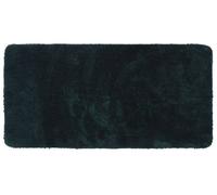 Unyqoos® Alfombra de baño de piel de foca Angora, 70x140 cm, poliéster, verde oscuro: suave como la seda, absorbente, lavable a máquina, antideslizante, 2 años de garantía