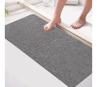 Unyqoos®: Alfombrilla antideslizante para ducha, fabricada en PVC, de 80 x 40 cm, suave y cómoda, libre de BPA, antibacteriana, con orificios de drenaje para bañeras y espacios húmedos