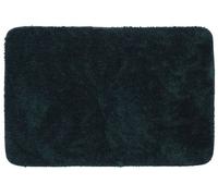 Unyqoos® Alfombrilla de baño de angora con textura de piel de foca – Alfombrilla de baño de poliéster suave como la seda, 60x90 cm, verde oscuro, lavable y antideslizante