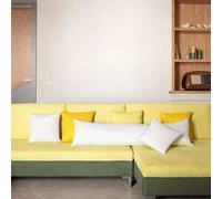 Unyqoos® Almohada para cama, 40x145 cm – Almohada interior/almohada para la cabeza, hipoalergénica y resistente a los ácaros, blanca, funda de algodón/poliéster, relleno de poliéster suave, desmontabl