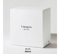 Unyqoos® - Asiento de inodoro blanco – Tapa de inodoro con sistema de cierre suave doble y sistema de liberación rápida, fabricado en urea-duroplástico, ajustable de 105 a 205 mm, bisagras de acero in