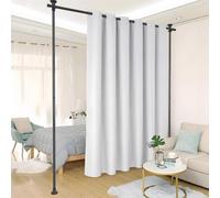 Unyqoos® Barra telescópica ajustable, ideal para separar espacios y colgar cortinas, de metal, color , 178 × 317 cm (ancho x alto) – para salón, dormitorio y oficina