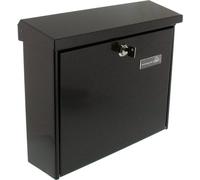 Unyqoos® Buzón Amsterdam de Burg Wächter – Buzón de pared, con ranura para cartas de tamaño C4/DIN A4, sistema de apertura con una mano, separadores internos, fabricado en Alemania, color marrón, dime