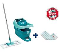 Unyqoos® Leifheit Profi XL, juego de limpieza para suelos con sistema Click, incluye: mop para suelos con pedal, fregona de 42 cm, cubo de 8 litros con ruedas, diseño ergonómico para cuidar la espalda